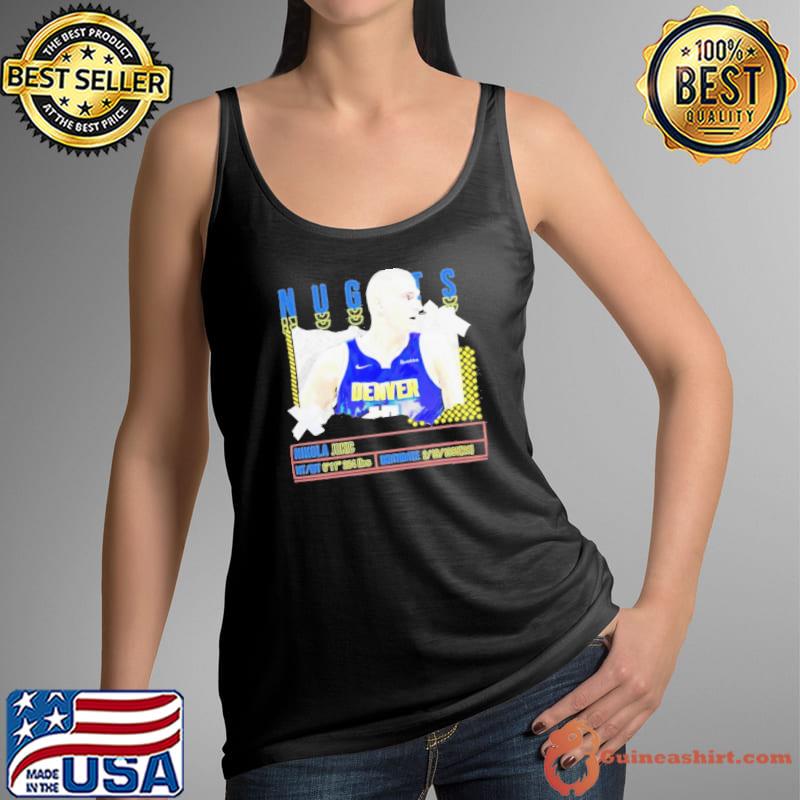 Nikola Jokic Number 15 Denver Nuggets Basketball Player Pose Paper Gift Shirt Tank Top