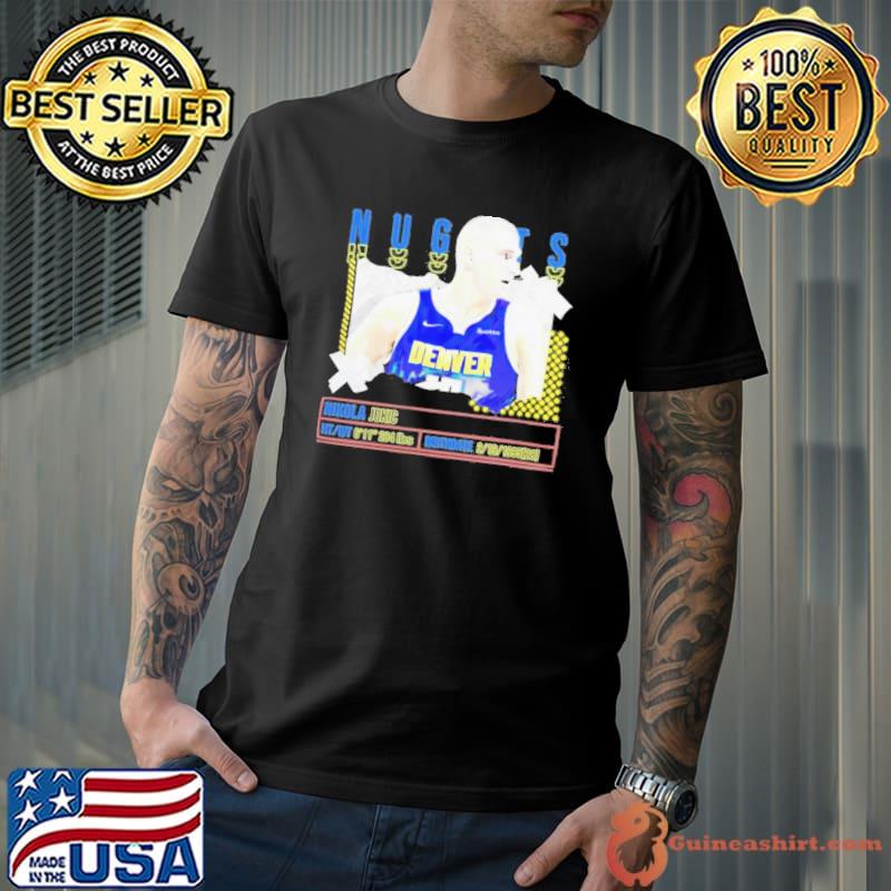Nikola Jokic Number 15 Denver Nuggets Basketball Player Pose Paper Gift Shirt