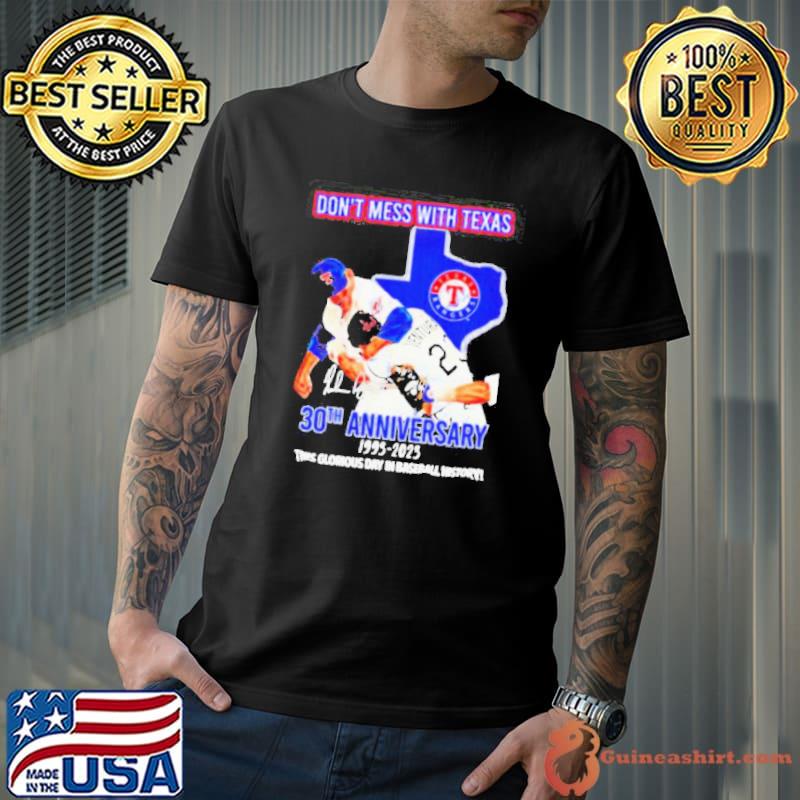 Nolan Ryan vs Robin Ventura don’t mess with Texas 30th anniversary 1993 2023 this glorious day in baseball history shirt