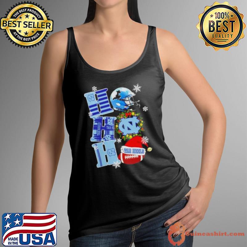 North Carolina Tar Heels Ncaa Ho Ho Ho Christmas Shirt Tank Top