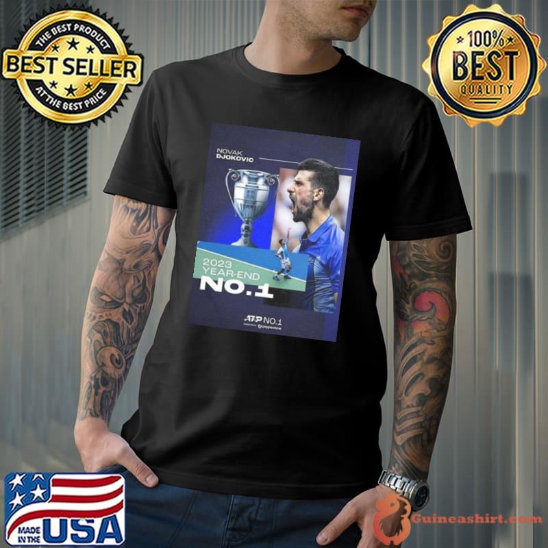 Novak Djokovic Is Your Atp 2023 Year End No 1 Presented By Pepperstone Fx Atp Rankings shirt