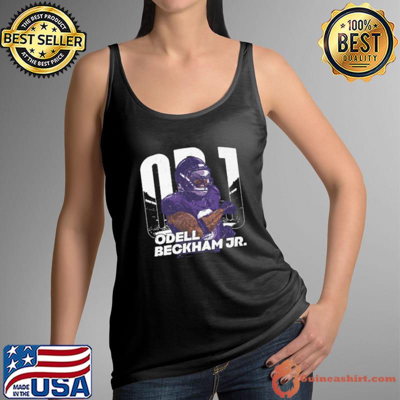 Odell Beckham Jr. American football wide receiver for the Baltimore Ravens Player Name T-Shirt Tank Top