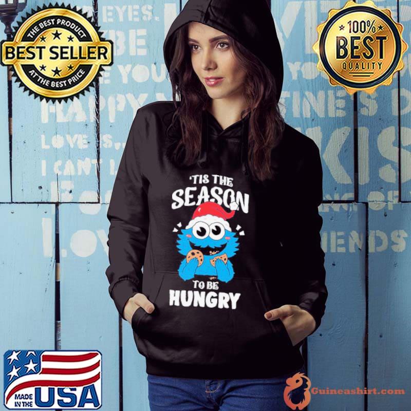 Official cookie monster hat santa tis the season to be hungry christmas s Hoodie