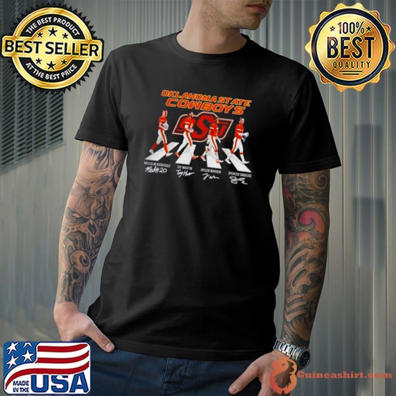 Oklahoma State Cowboys Abbey Road Ncaa 2023 Signatures Shirt