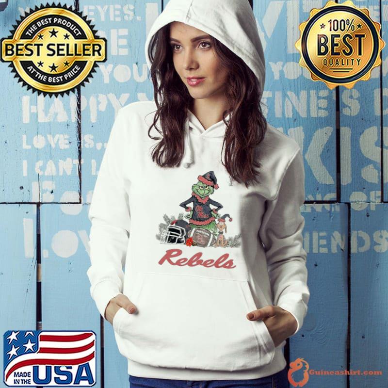 Ole Miss Rebels Grinch And Dog Christmas Shirt Hoodie