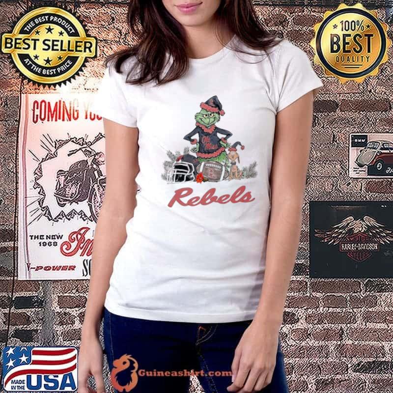 Ole Miss Rebels Grinch And Dog Christmas Shirt Ladiestee