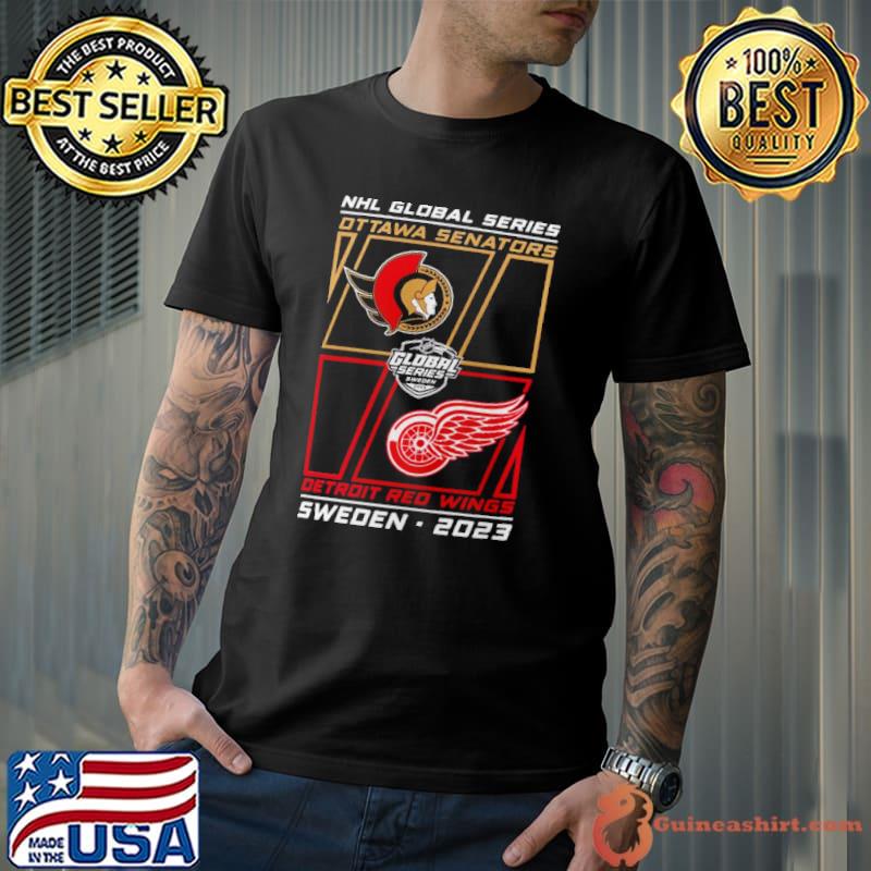 Ottawa Senators vs Detroit Red Wings 2023 NFL Global Series Match-Up Shirt