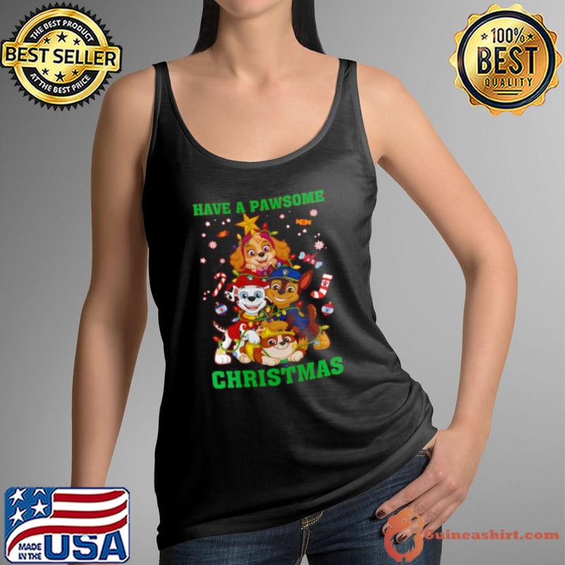 Paw Patrol Have A Pawsome Christmas Holiday s Tank Top
