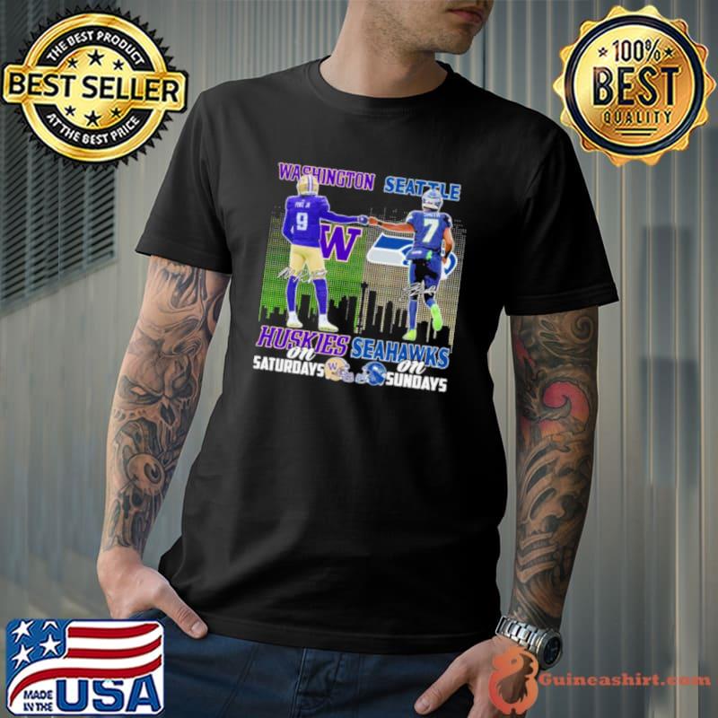 Penix Jr Washington Huskies On Saturdays And Geno Smith Seattle Seahawks On Sundays Shirt