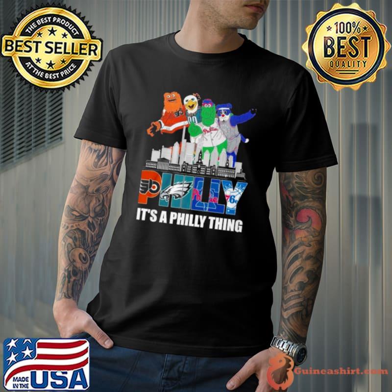 Philly City Mascots Philly It’s A Philly Thing 4 Team Sports Logo shirt