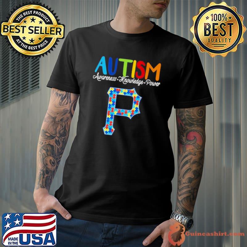 Pittsburgh Pirates Autism Awareness Knowledge Power shirt