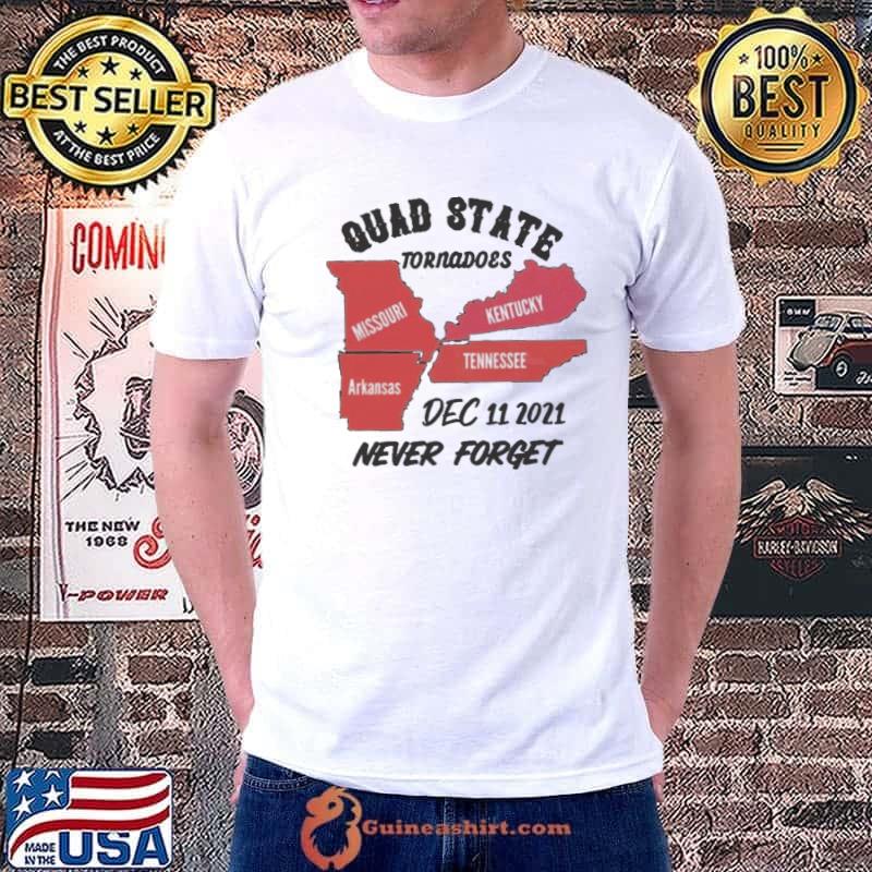 Quad State Tornado Kentucky Arkansas Missouri Tennessee Shirt