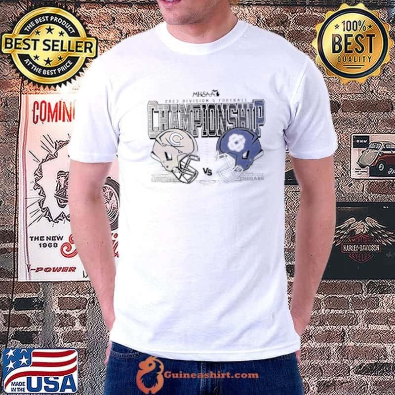 Quality Corunna Cavaliers vs GR Catholic Central Cougars 2023 MHSAA Division 5 Football Championships shirt