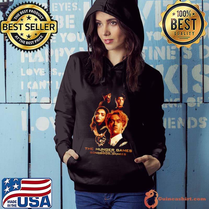 Retro The Ballad Of Songbirds And Snakes Character Collage s Hoodie
