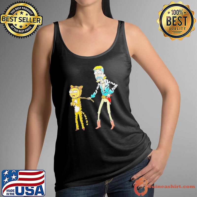 Rick And Morty Tiger King Shirt Tank Top