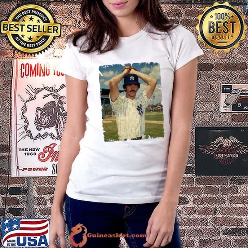 Ron Guidry in New York Yankees American former professional baseball pitcher T-Shirt Ladiestee