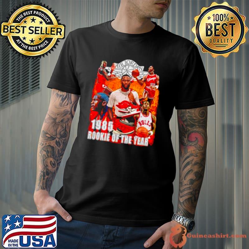 Rookie Michael Jordan NBA 1985 rookie of the year shirt