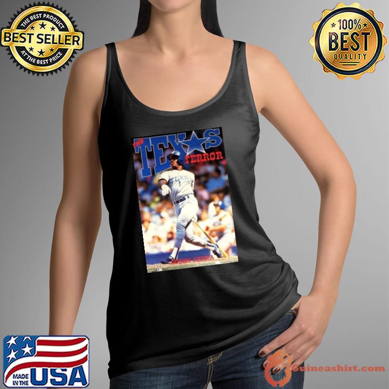 Ruben Sierra Texas Terror Texas Rangers Mlb Action Poster Shirt Tank Top