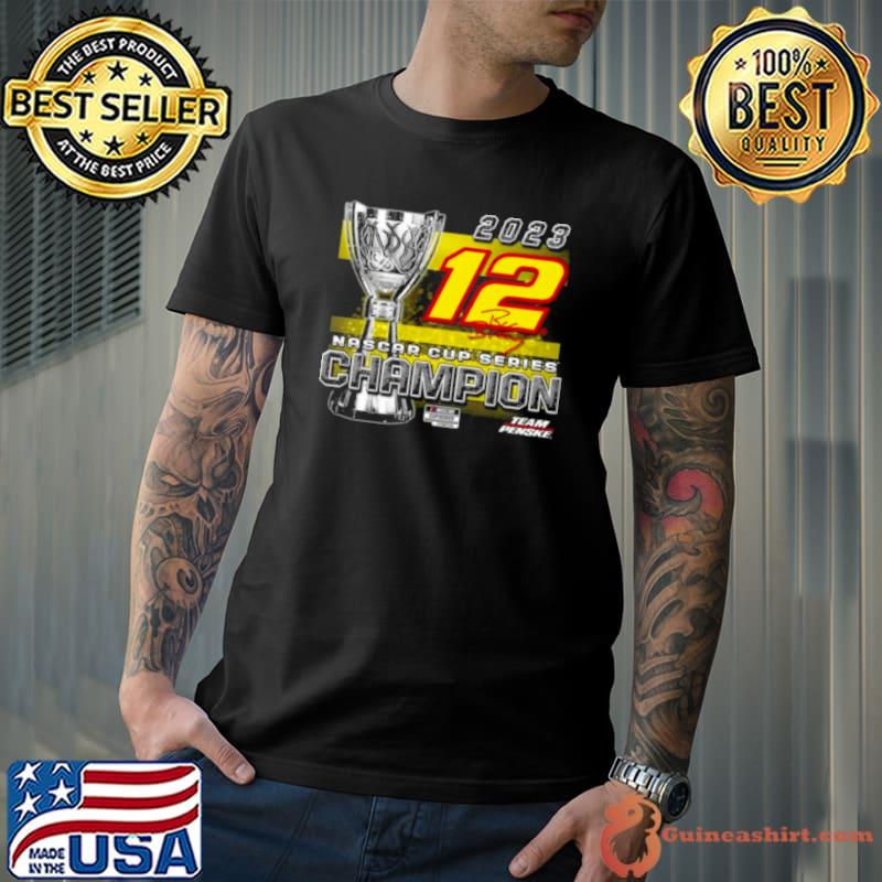 Ryan Blaney Team Penske 2023 Nascar Cup Series Champion Trophy Signature shirt