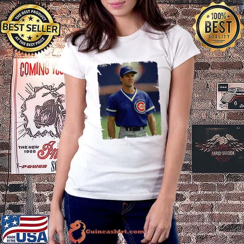 Ryne Sandberg in Chicago Cubs American former professional baseball player T-Shirt Ladiestee