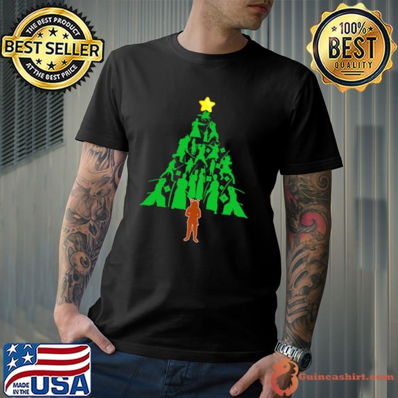 Samurai Warrior Christmas Tree shirt