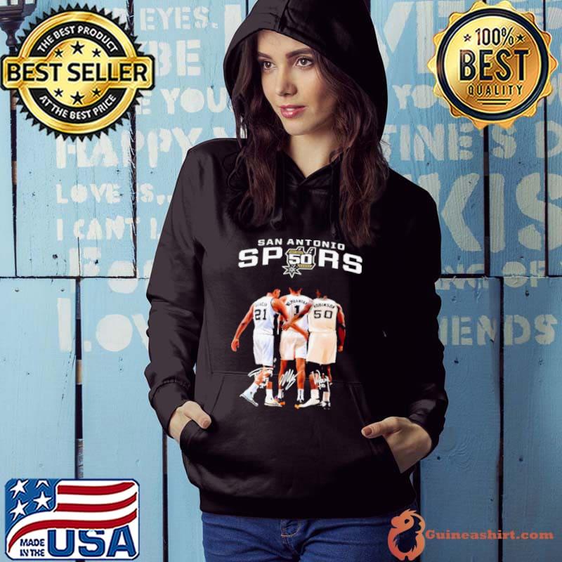 San Antonio Spurs Duncan Wembanyama And Robinson Signatures s Hoodie