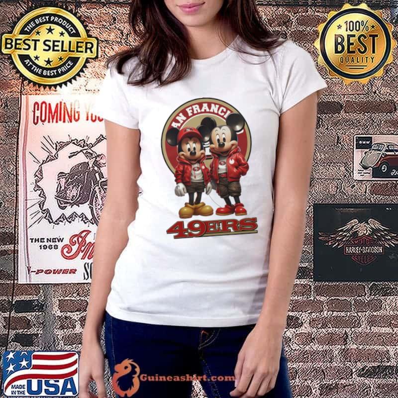 San francisco 49ers mickey mouse Shirt Ladiestee