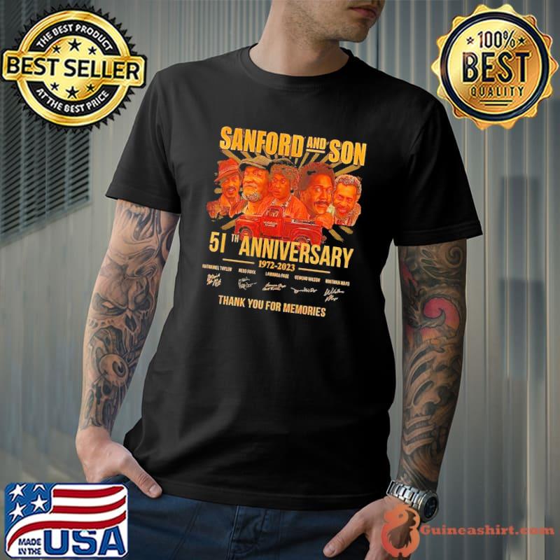 Sanford and son 51th anniversary 1972 2023 thank you for the memories signature shirt