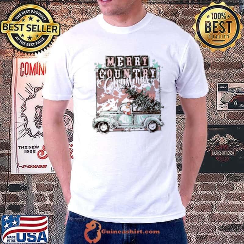 Santa Car Merry Country Christmas shirt