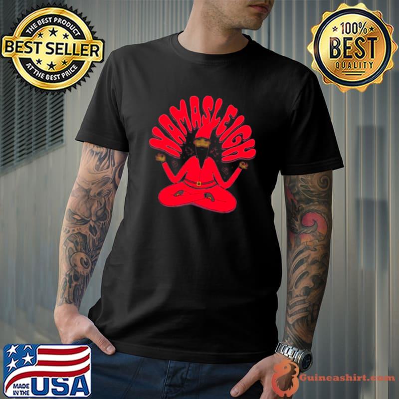 Santa Claus yoga Namasleigh shirt