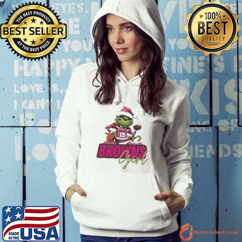 Santa Grinch Brown Girl Merry Christmas 2023 Shirt Hoodie