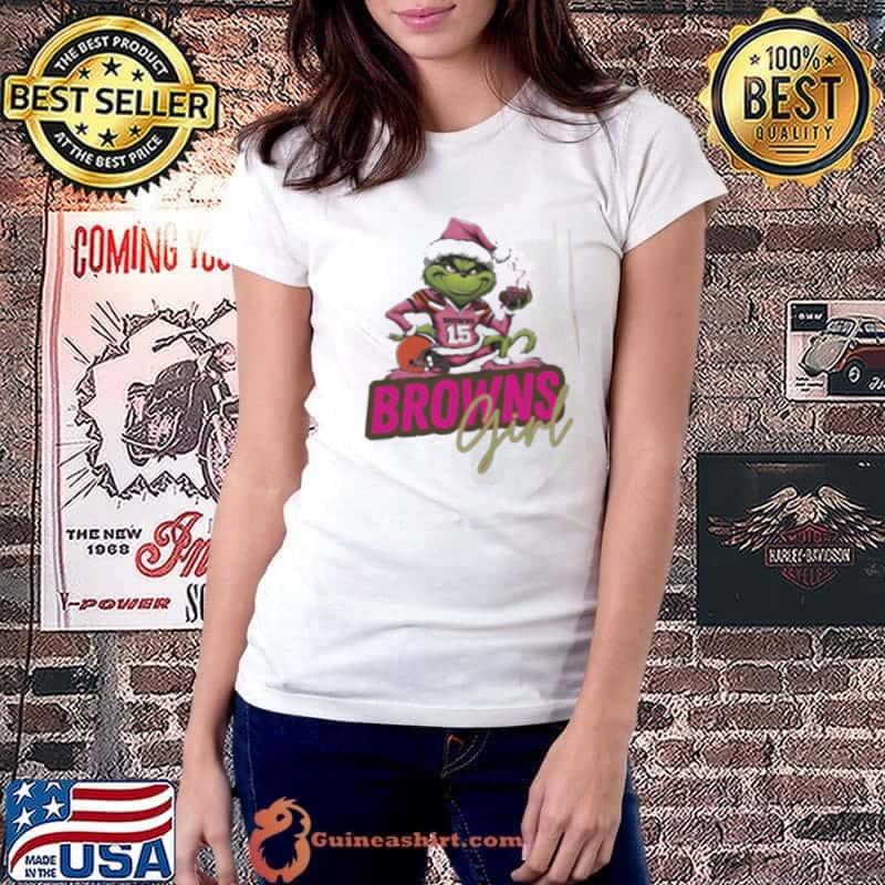 Santa Grinch Brown Girl Merry Christmas 2023 Shirt Ladiestee