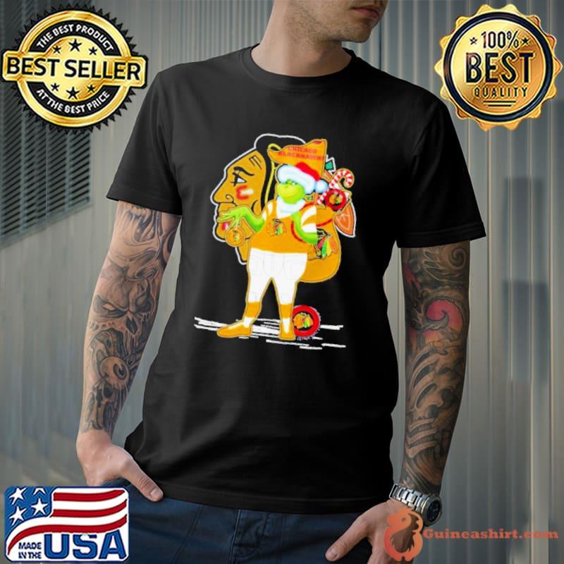 Santa Grinch Chicago Blackhawks Gift Christmas shirt