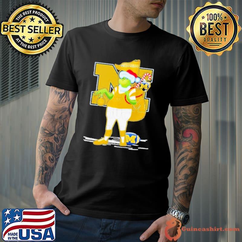 Santa Grinch Michigan Wolverines Gift Christmas shirt