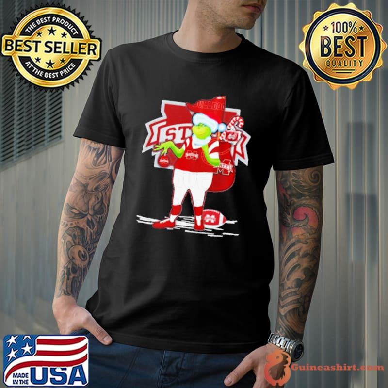Santa Grinch Mississippi State Bulldogs Gift Christmas shirt