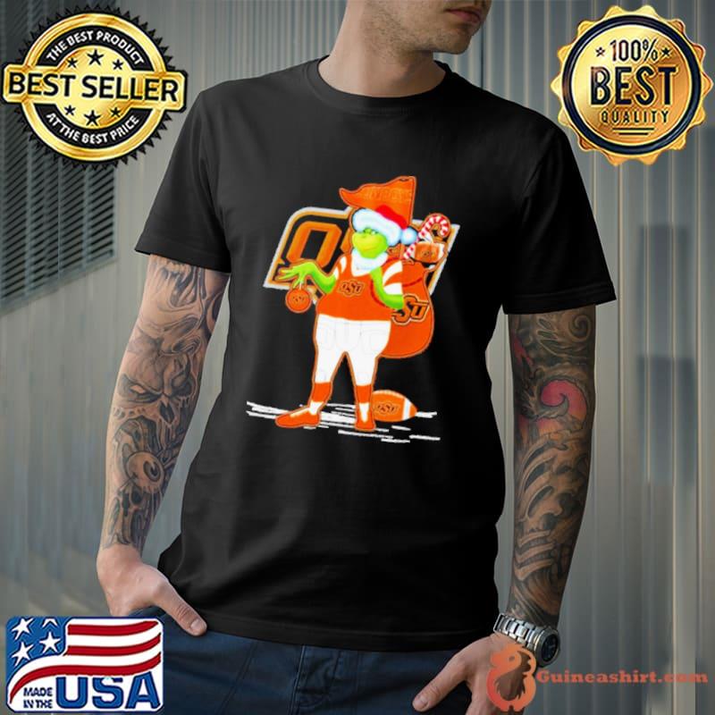 Santa Grinch Oklahoma State Cowboys Gift Christmas shirt