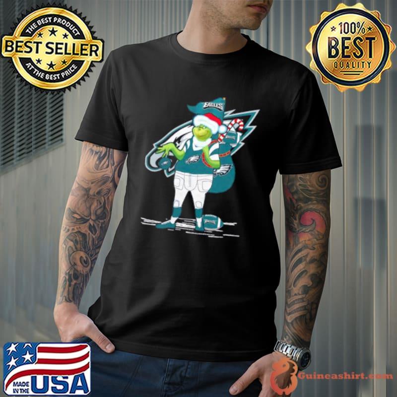 Santa Grinch Philadelphia Eagles Christmas 2023 Shirt