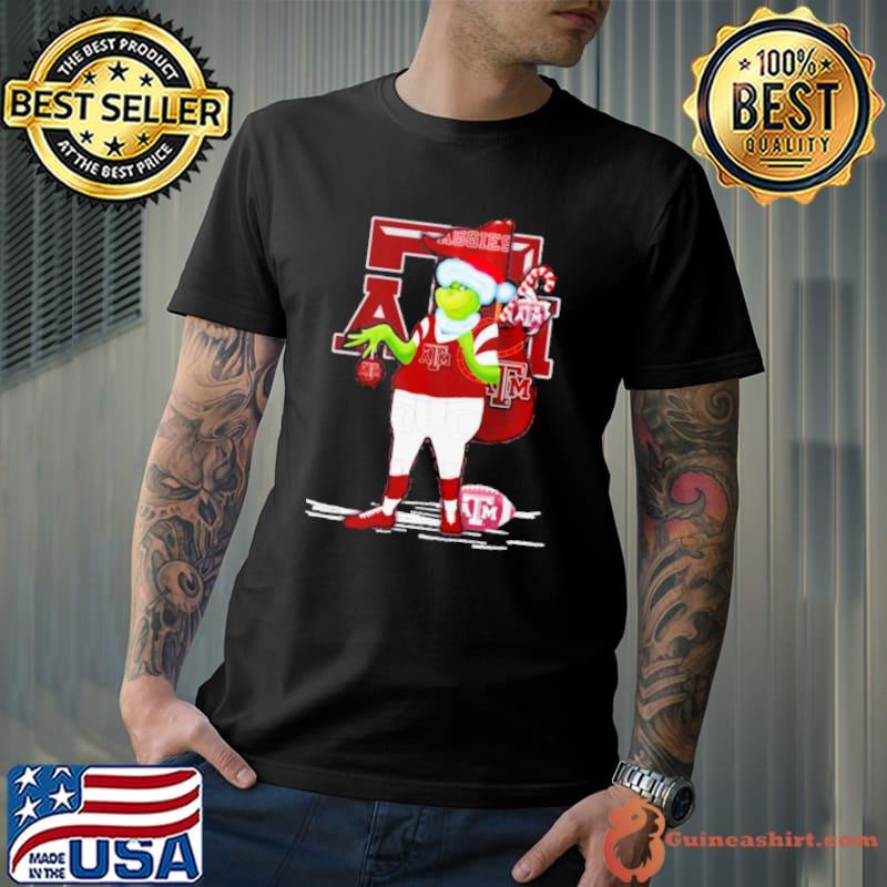 Santa Grinch Texas A&m Aggies Gift Christmas shirt