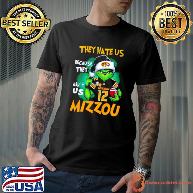 Santa Grinch They Hate Us Because They Ain’t Us Missouri Tigers Football Christmas Shirt