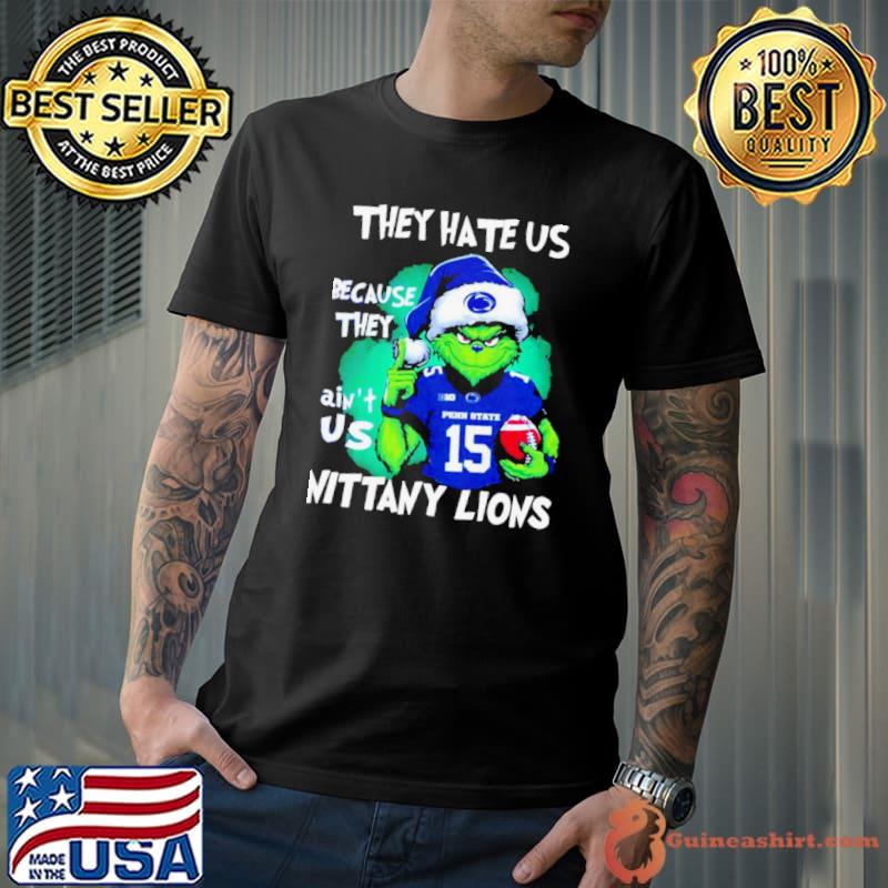 Santa Grinch They Hate Us Because They Ain’t Us Penn State Nittany Lions Football Christmas Shirt