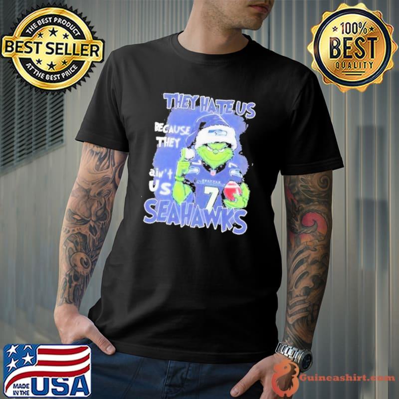 Santa Grinch They Hate Us Because They Ain’t Us Seattle Seahawks Shirt