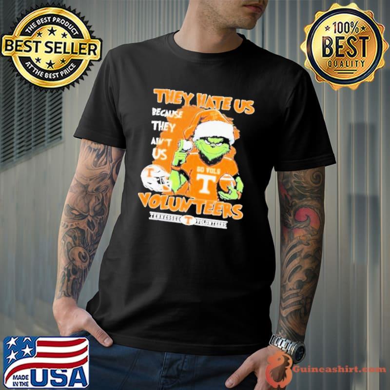 Santa Grinch They Hate Us Because They Ain’t Us Tennessee Volunteers Shirt