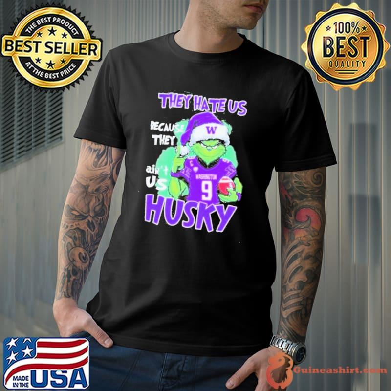 Santa Grinch They Hate Us Because They Ain’t Us Washington Huskies Shirt