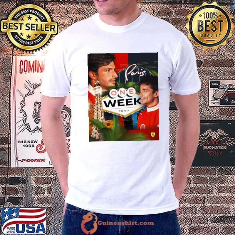 Scuderia Ferrari F1 Paris one week to go 2023 shirt