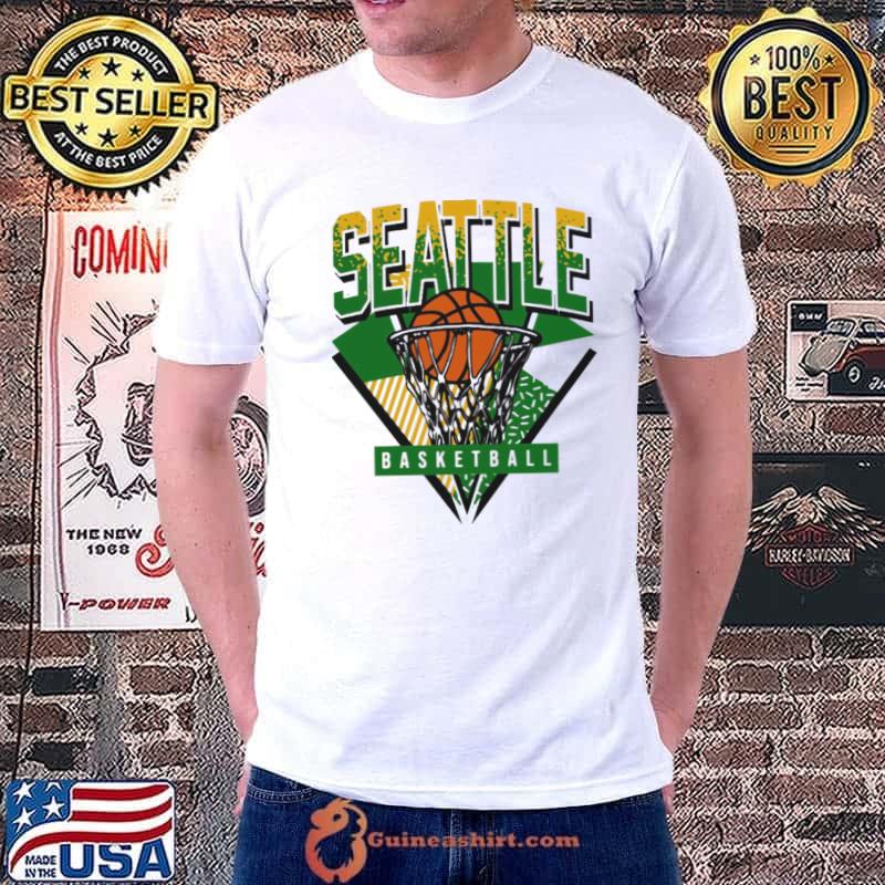 Seattle Basketball 90s Throwback Supersonics shirt