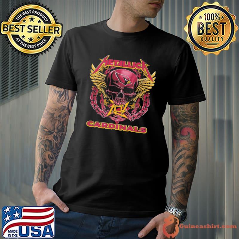 Skull Metallic Cardinals Shirt