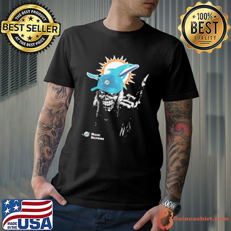 Skull Miami Dolphins Football Shirt