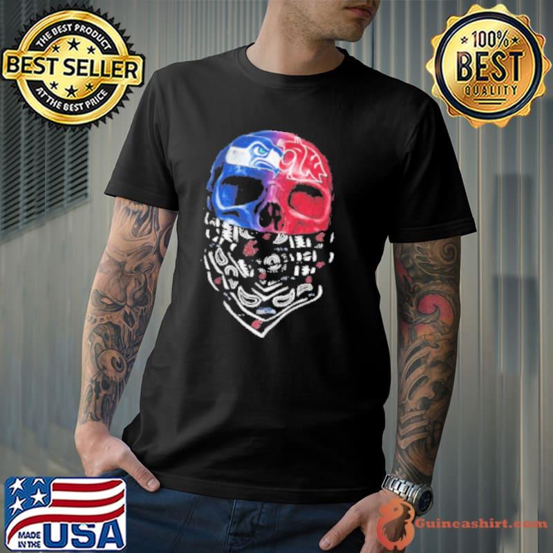 Skull Seattle Seahawks And Washington State Cougars Heart It’S In My Dna Shirt