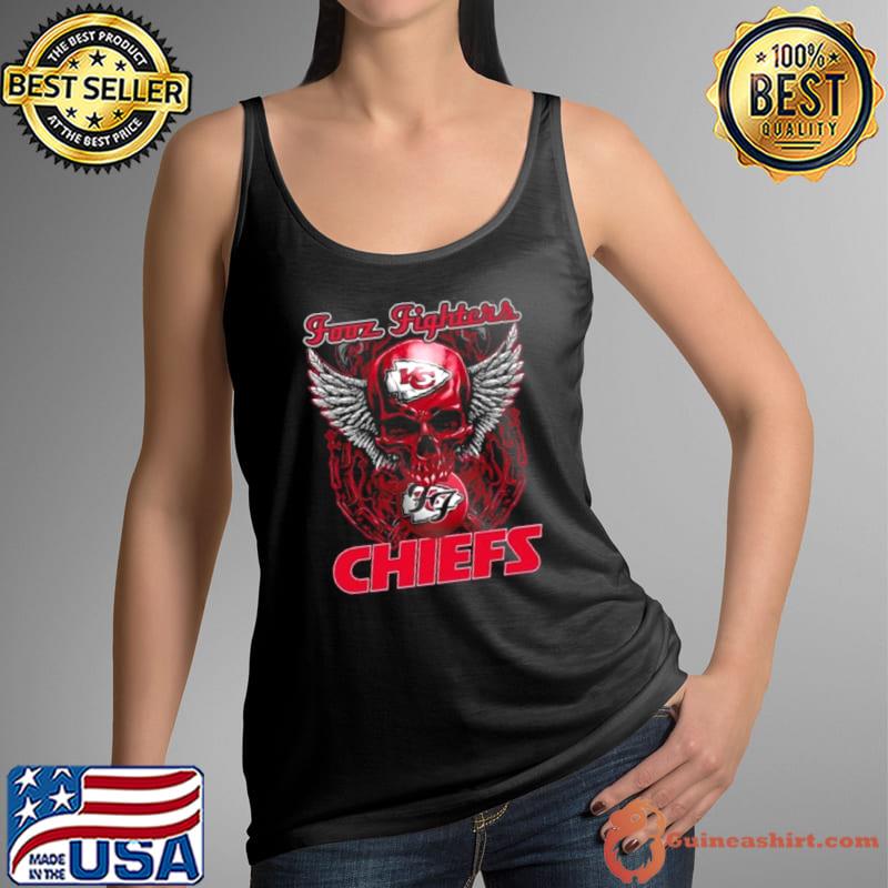 Skull Wings Fooz Fighters Kansas City Chiefs s Tank Top