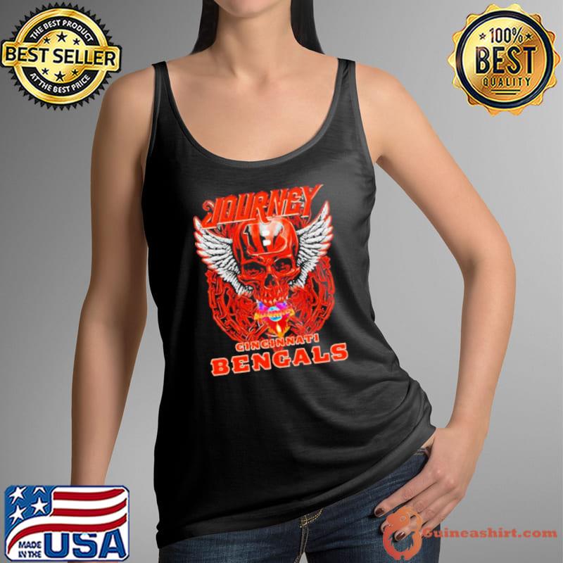 Skull Wings Journey Cincinnati Bengals Shirt Tank Top